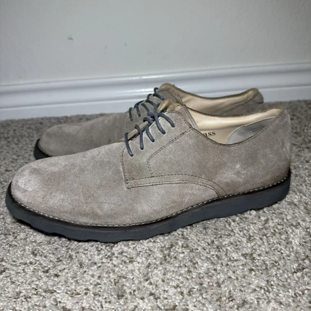 G.H. Bass & Co Exeter Taupe Suede Leather (5723) Shoes Men's Size 10